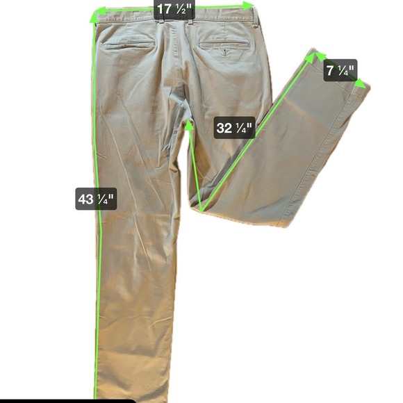 J.Crew Men's 34x32‎ Flex Straight Leg Khaki Pants Ease of Movement Khaki - Picture 8 of 8